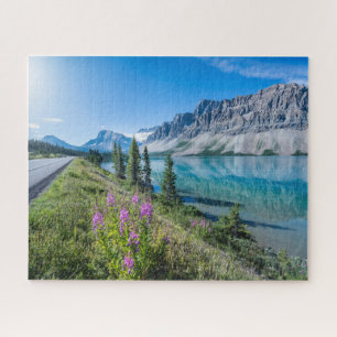 Bow Lake Banff National Park Canada Travel Jigsaw Puzzle