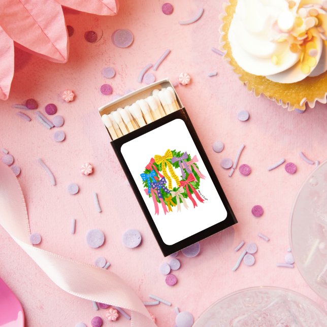 Bow Merry And Bright Christmas  Matchboxes (Insitu)