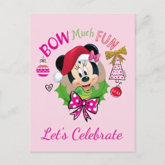 Bow Much Fun Holiday Postcard