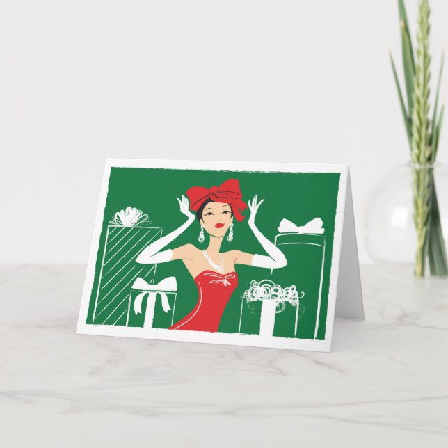 Bow on top holiday card (Front)