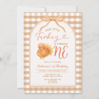 Bow Our Little Turkey is Turning One 1st Birthday