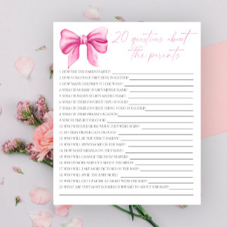 Bow - Party game | 20 questions about the Parents