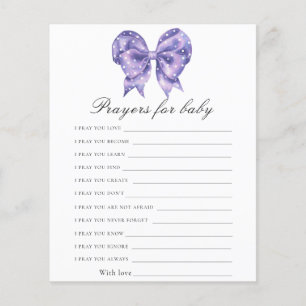 Bow polka dot baby shower Prayers for baby
