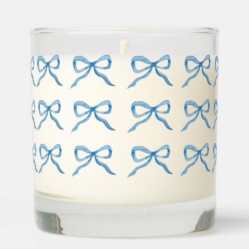 Bow Print Preppy Candle Grandmillenial style