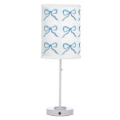 Bow Print Preppy Lamp For Girly Dorm Rooms (Back)
