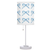 Bow Print Preppy Lamp For Girly Dorm Rooms (Right)