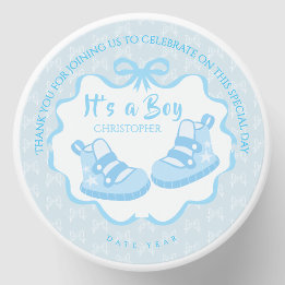 Bow Ribbon Its a Boy Mini Candle Favors