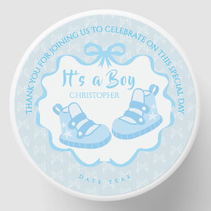 Bow Ribbon Its a Boy Mini Candle Favors