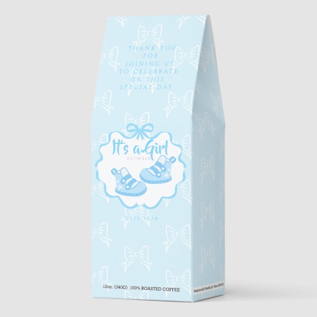 Bow Ribbon Its a Boy Roasted Coffee (Front)