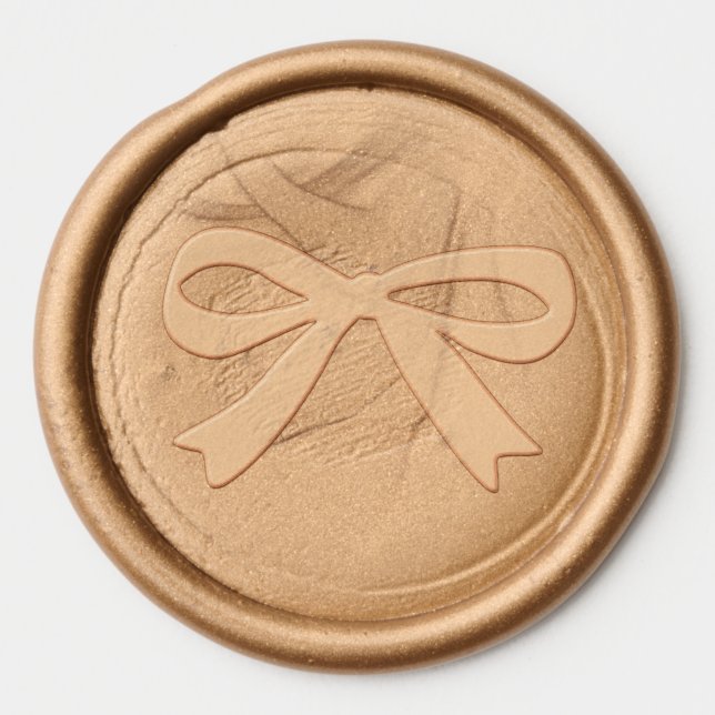 Bow Ribbon Seal Wax Seal Sticker (Front)