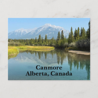 Bow River in Canmore Canada Postcard