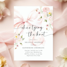 Bow She's Tying The Knot Bridal Shower