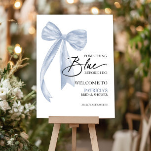 Bow Something Blue Before I Do Bow Bridal  Welcome Foam Board