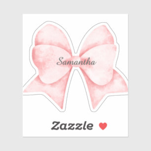 Bow Sticker, Any Name, Baby, Kids, Girl Sticker