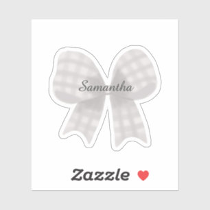 Bow Sticker, Any Name, Baby, Kids, Girl Sticker