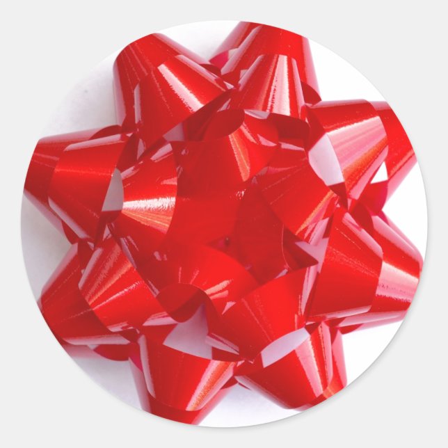 Bow Sticker in Red (Front)