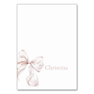 Bow Table Name Card
