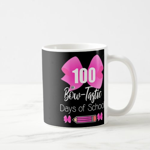 Bow_tastic Days Of School Cute Girly Pink Bow  Coffee Mug