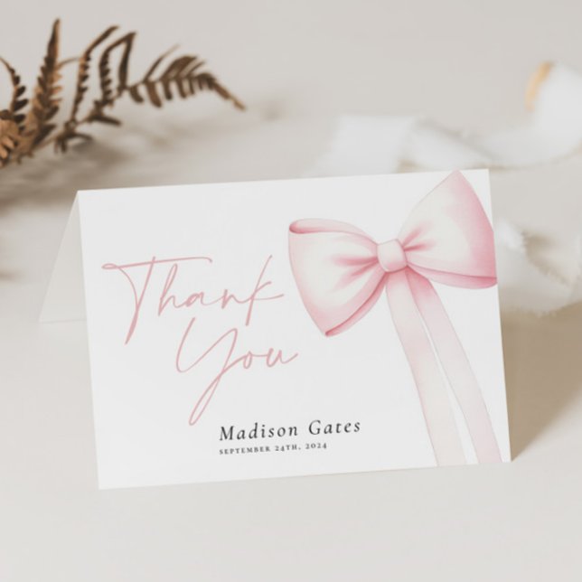 Bow Thank You Card  (Creator Uploaded)
