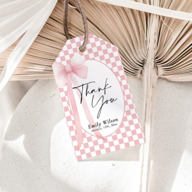 Bow Thank You  Gift Tags (Creator Uploaded)