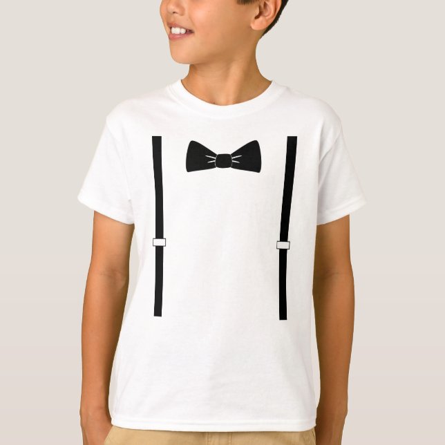 Bow tie and suspenders Boy T-shirt (Front)