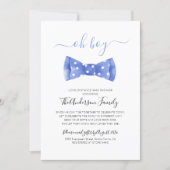 Bow Tie Baby Shower By Mail Long Distance Invitation (Front)
