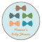 Bow Tie Baby Shower Favor Sticker
