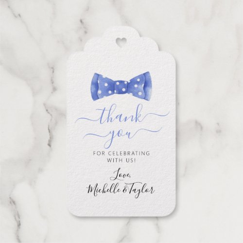 Bow Tie Baby Shower Favor Tag