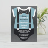 Bow Tie Baby Shower Invitation, Suspender Invite | Zazzle