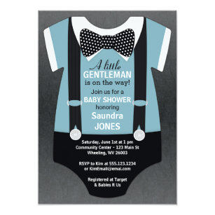 Bow Tie Shower Invitations 4