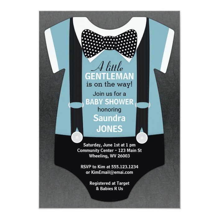 bow tie baby shower invitations