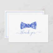 Bow tie Baby Shower Thank You Card (Front/Back)