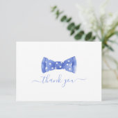 Bow tie Baby Shower Thank You Card (Standing Front)