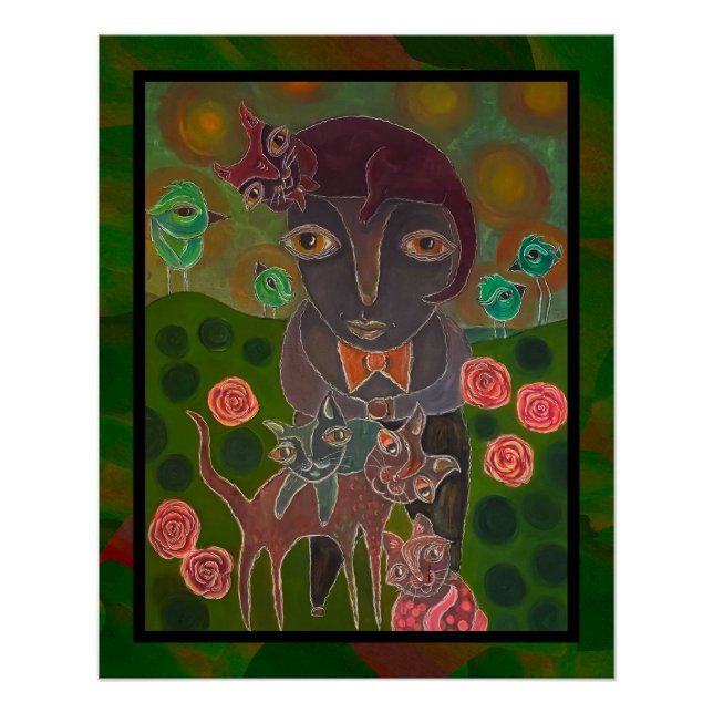 Bow Tie Cat Guy Poster (Front)