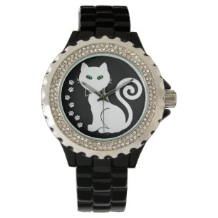Bow Tie Cat (White) Watch