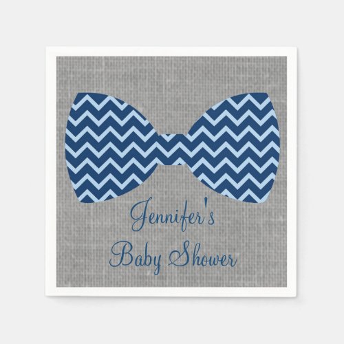 Bow Tie Chevron Paper Napkins