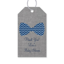 Bow Tie Chevron Party Favor Tags