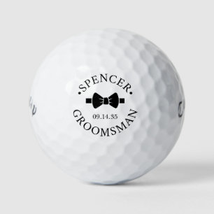 Bow Tie Groomsman Golf Balls