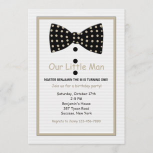 Bow Tie Identity Invitation