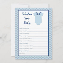 Bow Tie Little Man Wishes For Baby Advice Card