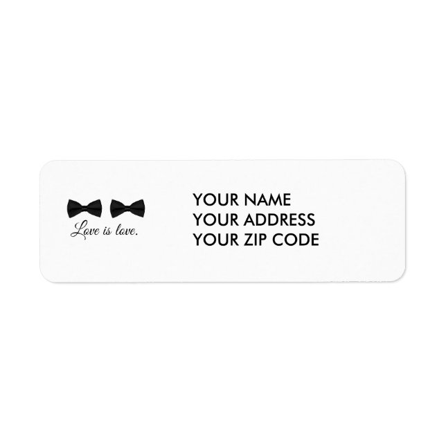 BOW TIE LOVE -.png Label (Front)
