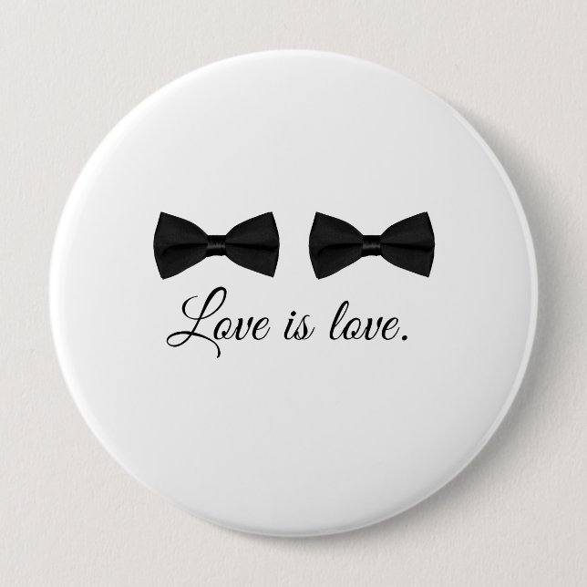 BOW TIE LOVE -.png Pinback Button (Front)