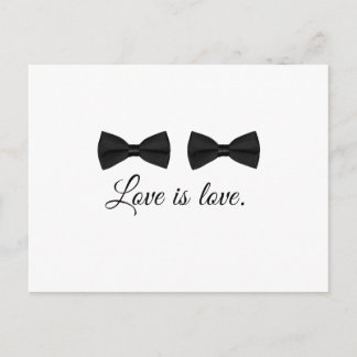 BOW TIE LOVE -.png Postcard