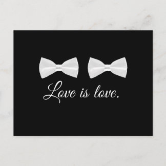 BOW TIE LOVE -.png Postcard