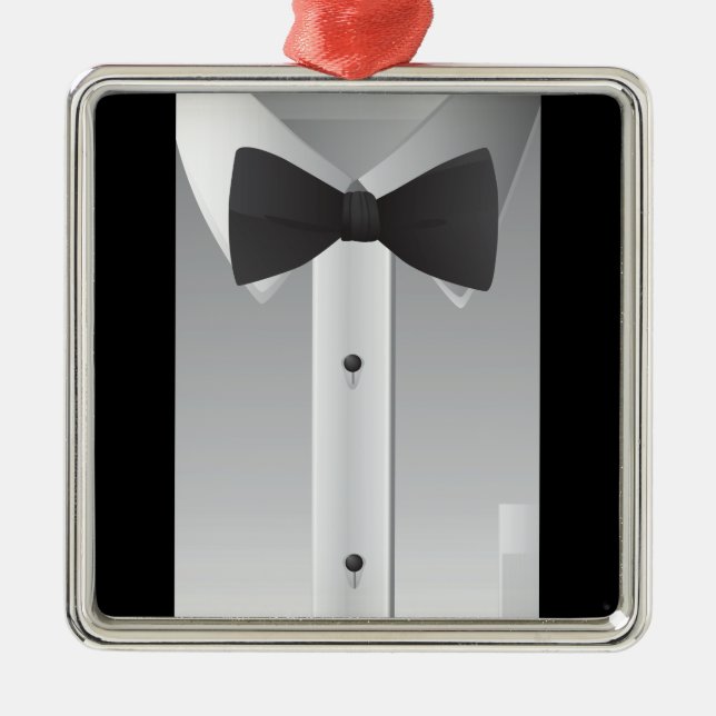 Bow tie metal ornament (Front)