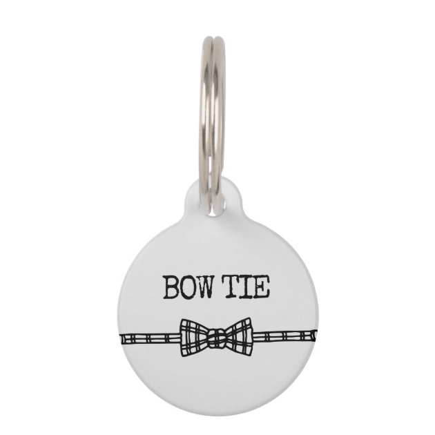 Bow tie pet ID tag