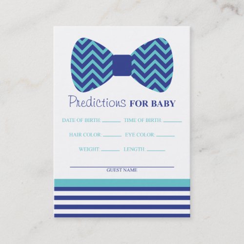 Bow Tie Predictions Card Large Business Card