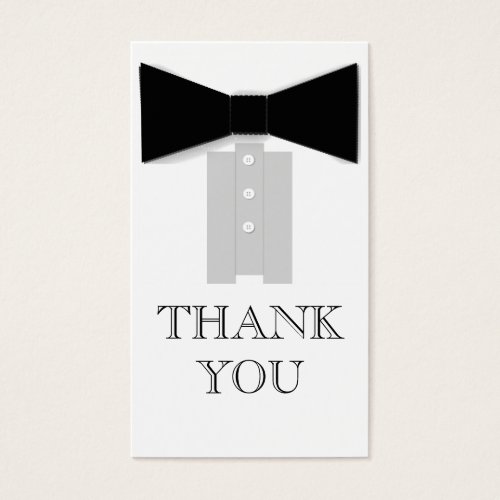 Bow Tie Thank You Cards Business Cards