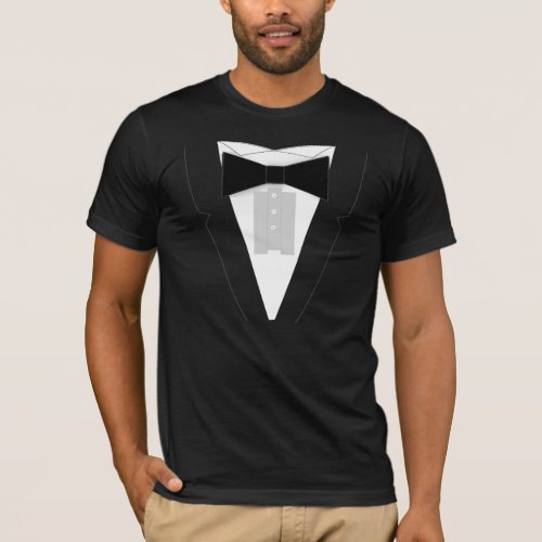 Bow Tie Tuxedo T_Shirt