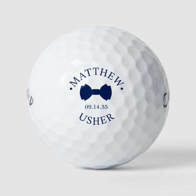 Bow Tie Usher Golf Balls (Front)